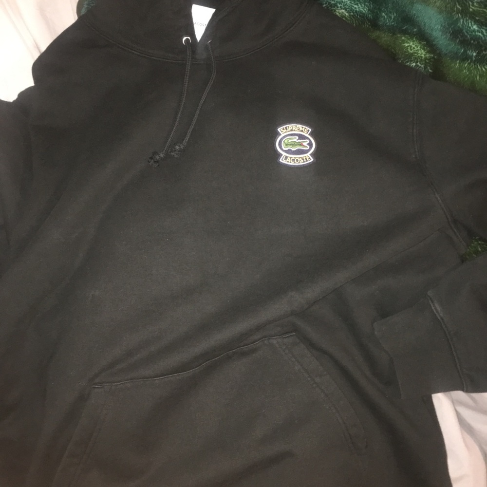 supreme x lacoste hoodie